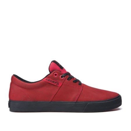Supra Stacks II Vulc Rød Joggesko Dame [NO-7-F678]